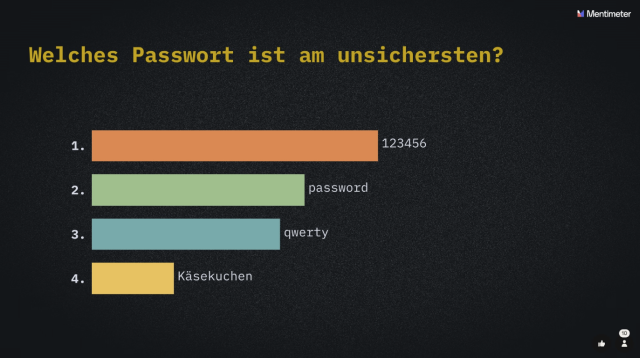 Welches Passwort ist am unsichersten